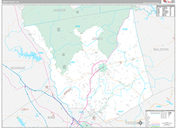 Jones County Wall Map Premium Style 2026
