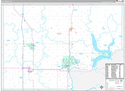 Kay County Wall Map Premium Style 2026