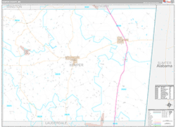 Kemper County, MS Wall Map Premium Style 2026