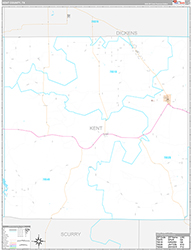 Kent County Wall Map Premium Style 2026