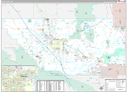 Kern County, CA Wall Map Premium Style 2026