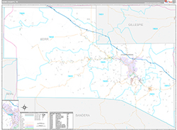 Kerr County Wall Map Premium Style 2026