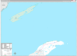 Keweenaw County Wall Map Premium Style 2026