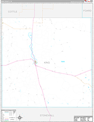 King County Wall Map Premium Style 2026