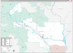 Kittitas County Wall Map Premium Style 2026
