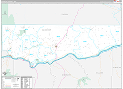 Klickitat County Wall Map Premium Style 2026