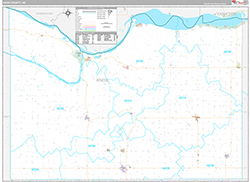 Knox County Wall Map Premium Style 2026