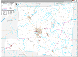 Knox County Wall Map Premium Style 2026