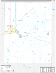 Knox County, IL Wall Map Premium Style 2024
