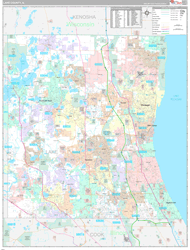 Lake County, IL Wall Maps - MapSales