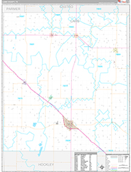 Lamb County Wall Map Premium Style 2026