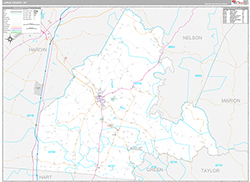Larue County, KY Wall Map Premium Style 2026