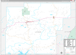 Latimer County Wall Map Premium Style 2026