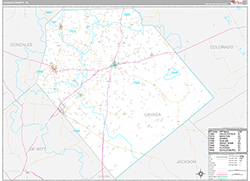 Lavaca County Wall Map Premium Style 2026