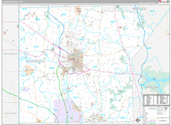 Lawrence County Wall Map Premium Style 2026