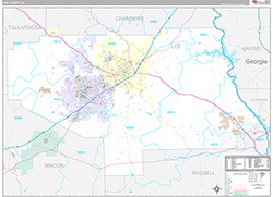 Lee County Wall Map Premium Style 2026