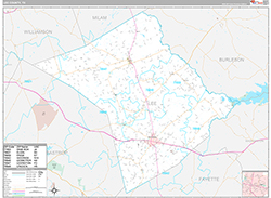 Lee County Wall Map Premium Style 2026