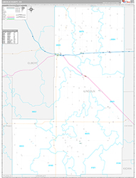 Lincoln County Wall Map Premium Style 2026