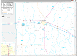 Lincoln County Wall Map Premium Style 2026