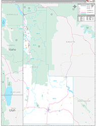 Lincoln County Wall Map Premium Style 2026