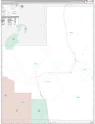 Lincoln County, NV Wall Map Premium Style 2024