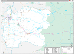 Linn County Wall Map Premium Style 2026
