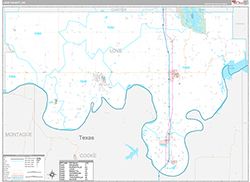 Love County Wall Map Premium Style 2026