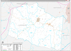Lunenburg County Wall Map Premium Style 2026