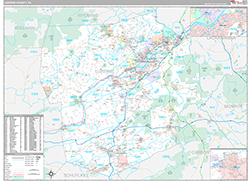 Luzerne County Wall Map Premium Style 2026