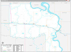 Lyman County Wall Map Premium Style 2026