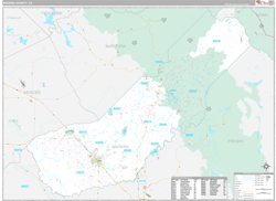 Madera County, CA Wall Map Premium Style 2024