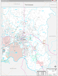 Madison County Wall Map Premium Style 2026