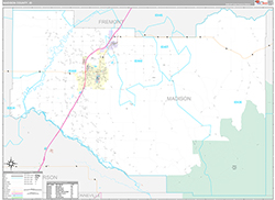Madison County Wall Map Premium Style 2026