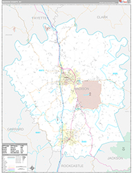 Madison County Wall Map Premium Style 2026