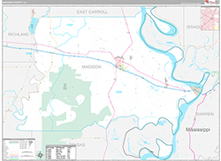 Madison County Wall Map Premium Style 2026