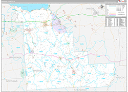 Madison County Wall Map Premium Style 2026