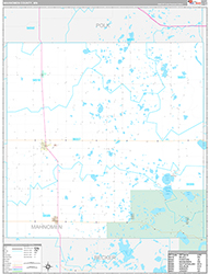 Mahnomen County Wall Map Premium Style 2026