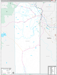 Malheur County Wall Map Premium Style 2026
