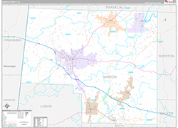 Marion County Wall Map Premium Style 2026