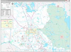 Marion County Wall Map Premium Style 2026