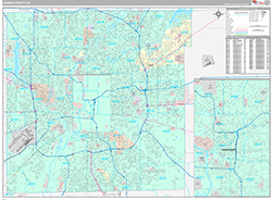 Marion County Wall Map Premium Style 2026
