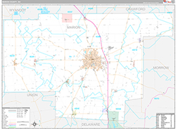 Marion County Wall Map Premium Style 2026