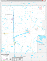 Marquette County Wall Map Premium Style 2026