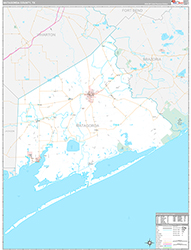 Matagorda County Wall Map Premium Style 2026