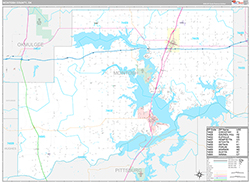 McIntosh County Wall Map Premium Style 2026