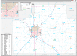 McLean County, IL Zip Code Map