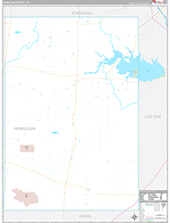 McMullen County Wall Map Premium Style 2026