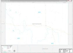 McPherson County, NE Wall Map Premium Style 2023