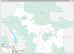 Meagher County Wall Map Premium Style 2026