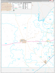 Medina County Wall Map Premium Style 2026